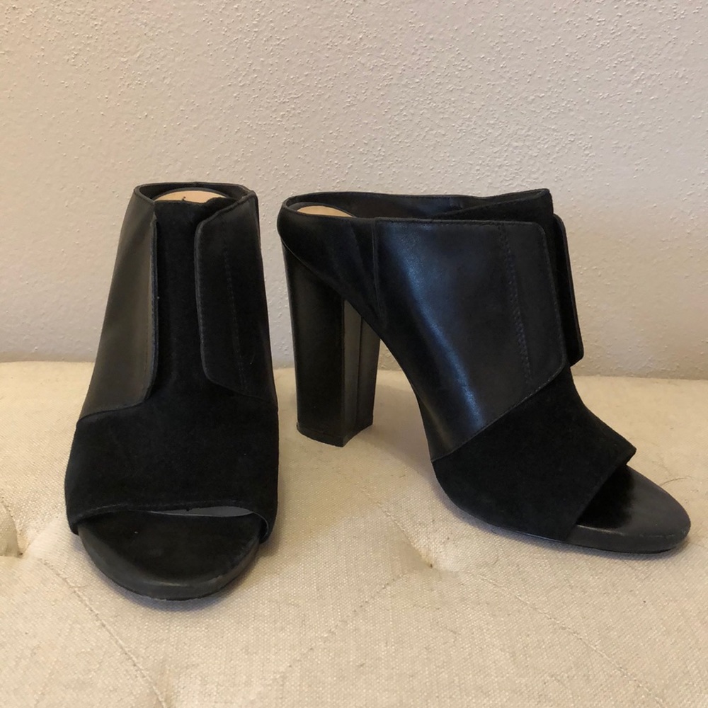 Gray by Saks Fifth Avenue mule heels